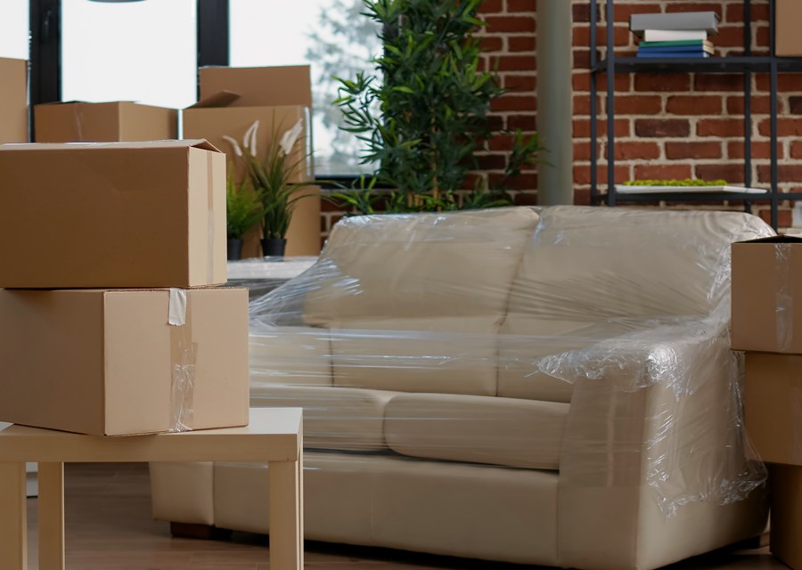 Movers loading a truck in Baltimore, Maryland