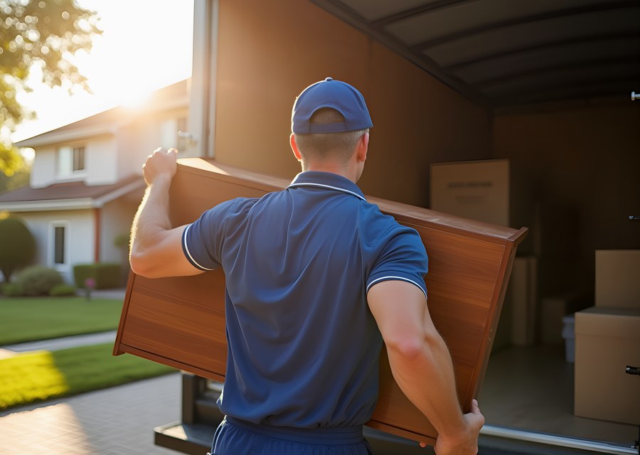 Movers loading a truck in Fargo, North Dakota