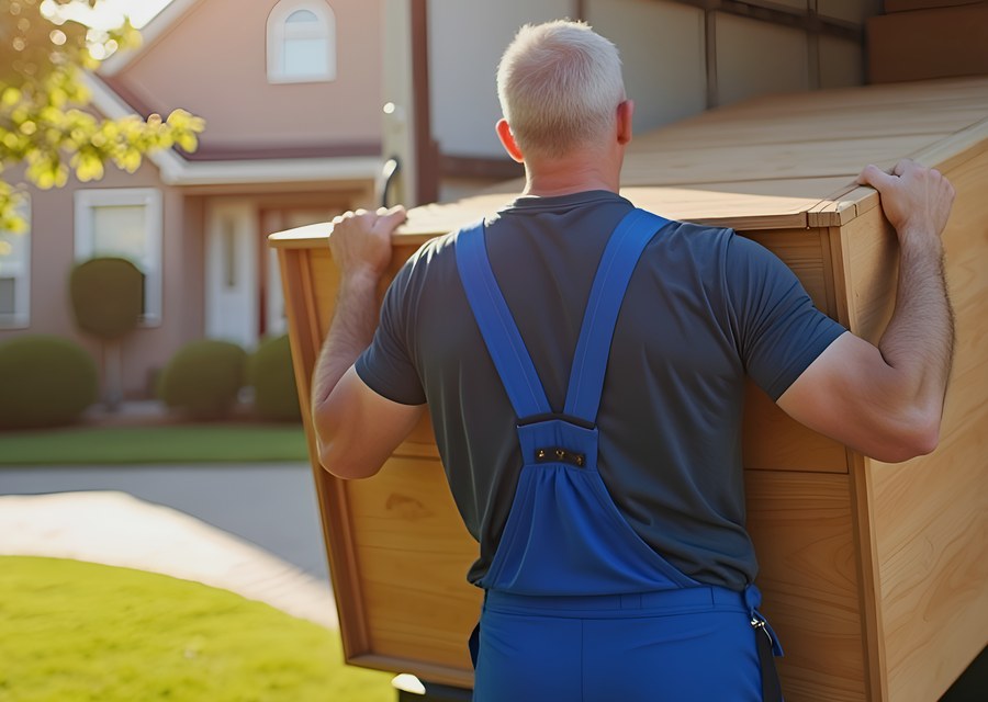Movers loading a truck in Bowie, Maryland
