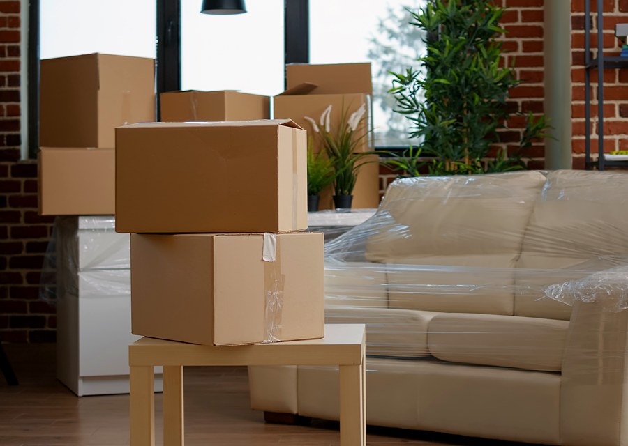 Movers loading a truck in Upper Marlboro, Maryland