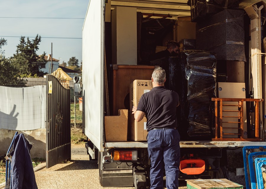 Movers loading a truck in Scottsdale, Arizona