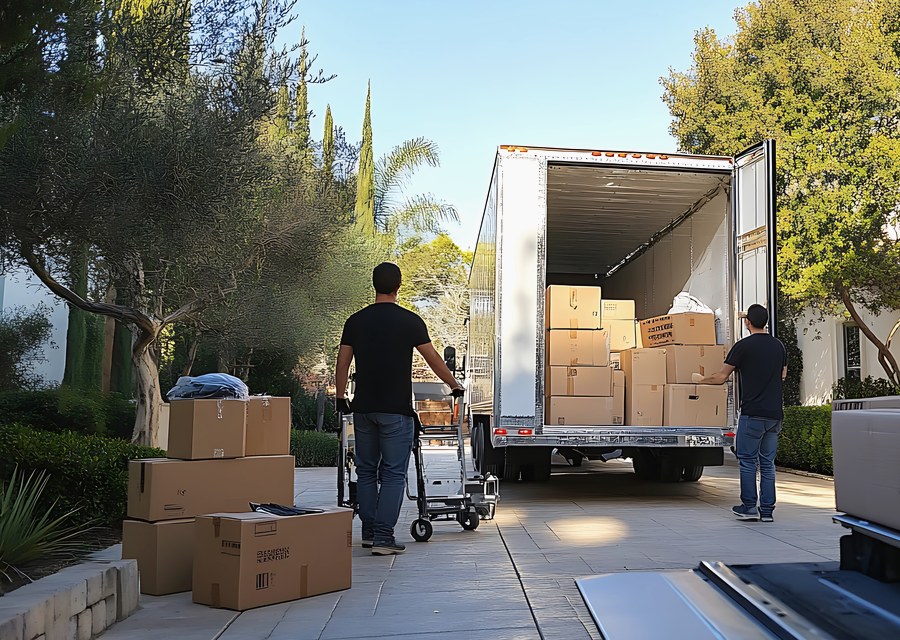 Movers loading a truck in Fort Mill, South Carolina