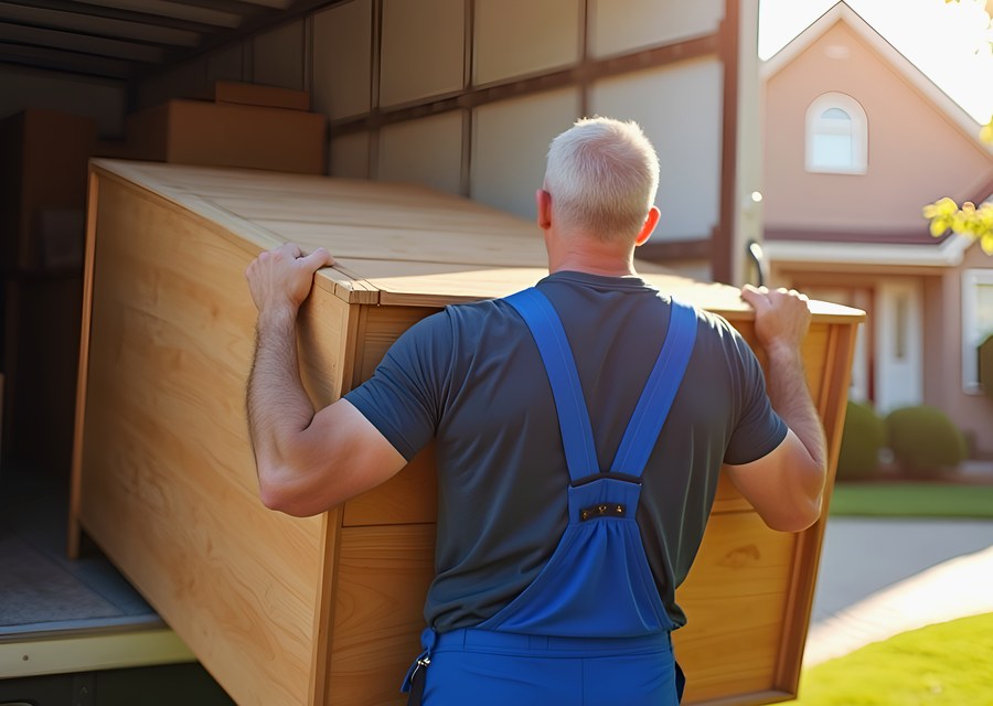 Movers loading a truck in Lexington, Kentucky