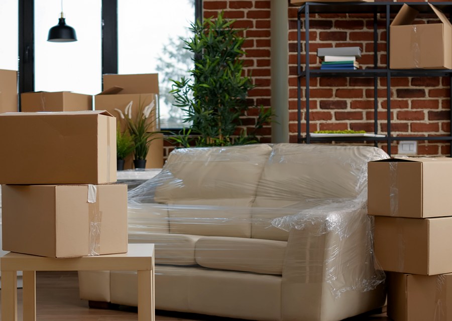 Movers loading a truck in Providence, Rhode Island