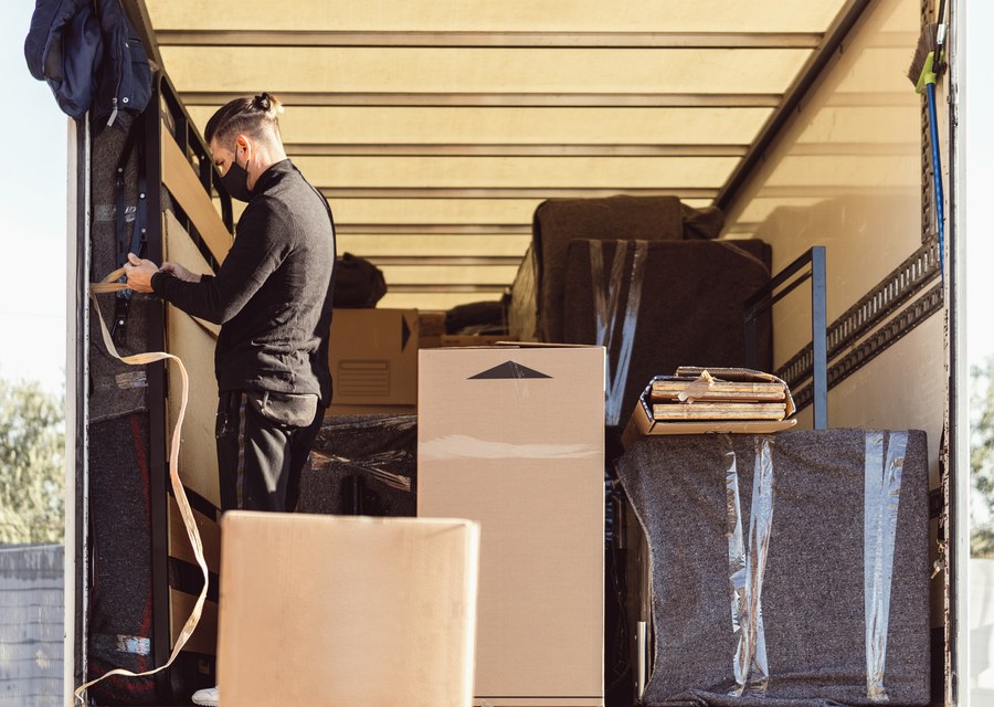 Movers loading a truck in Scottsdale, Arizona