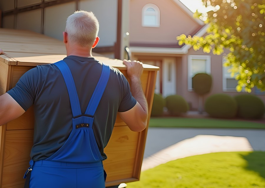 Movers loading a truck in Cleveland, Ohio