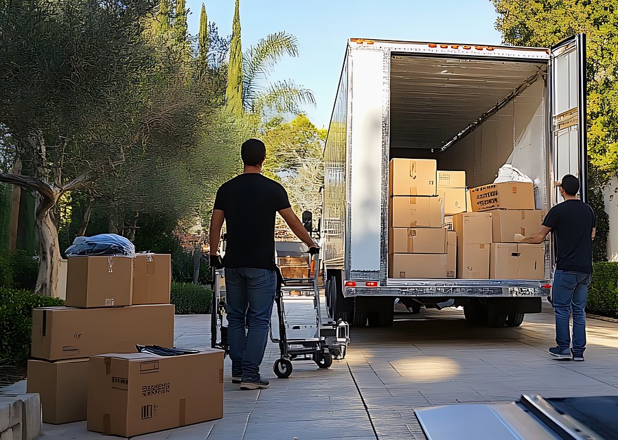 Movers loading a truck in Nashville, Tennessee