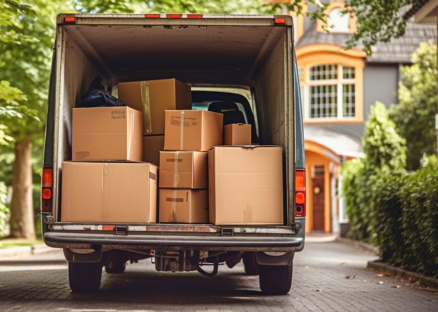 Movers loading a truck in Tulsa, Oklahoma