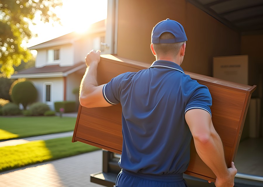 Movers loading a truck in Louisville, Kentucky