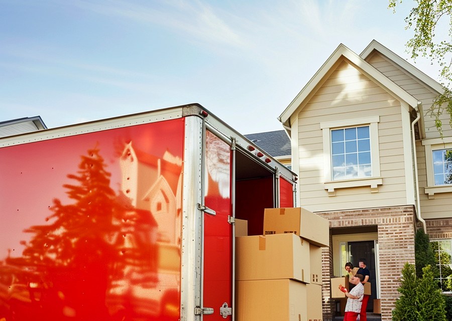 Movers loading a truck in Columbia, South Carolina