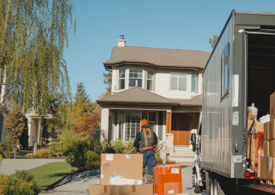 Movers loading a truck in Tulsa, Oklahoma
