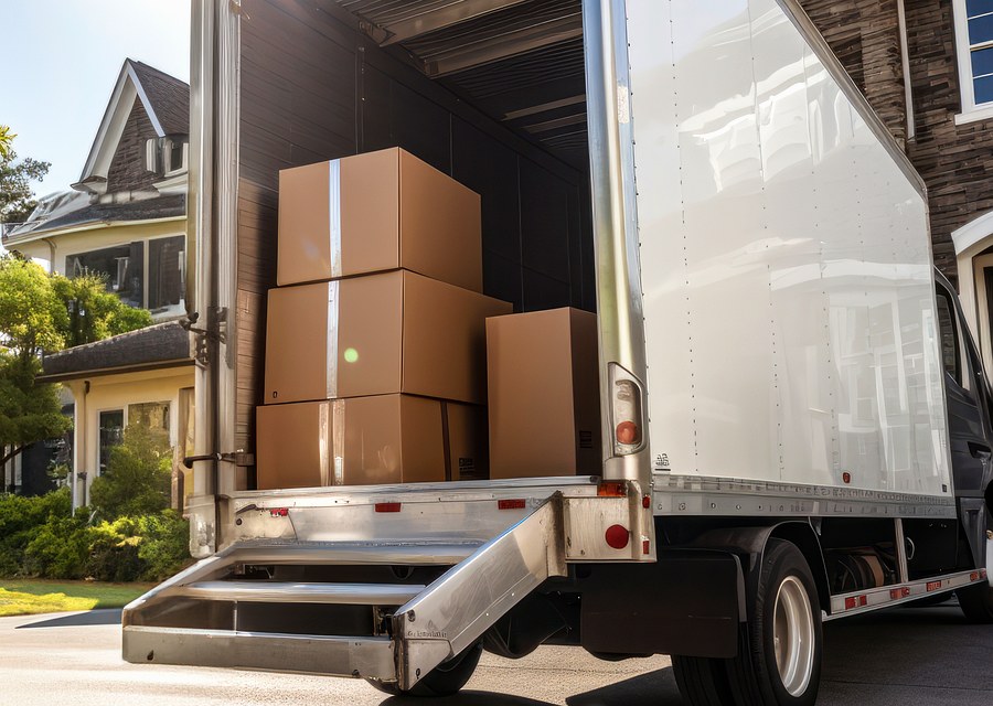 Movers loading a truck in Orlando, Florida