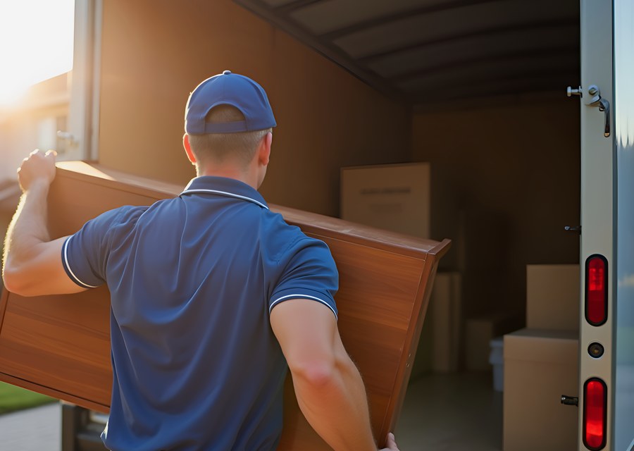 Movers loading a truck in Provo, Utah