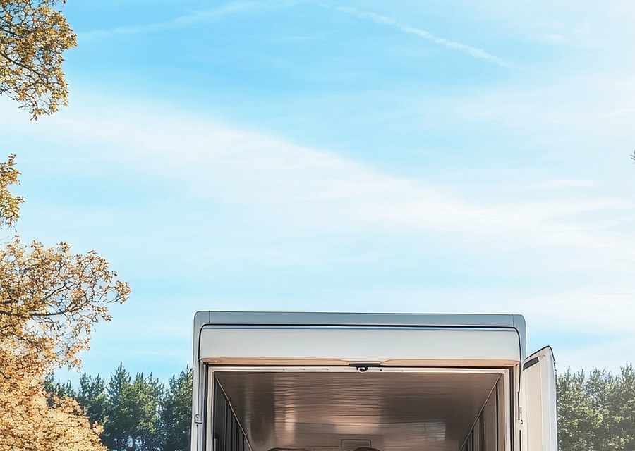 Movers loading a truck in Santa Fe, New Mexico