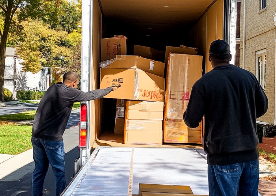Movers loading a truck in Boise, Idaho