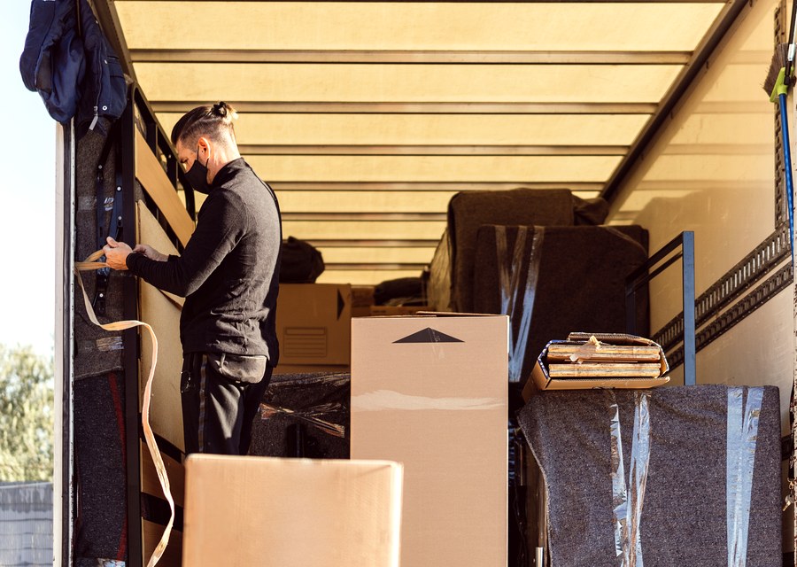 Movers loading a truck in Gulfport, Florida
