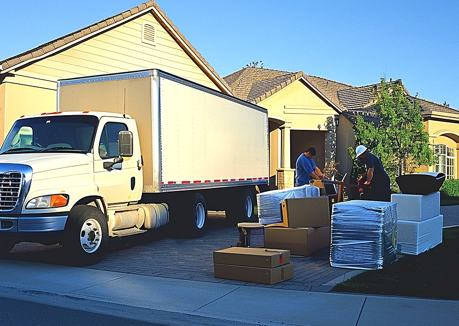 Movers loading a truck in Grandview Heights, Ohio