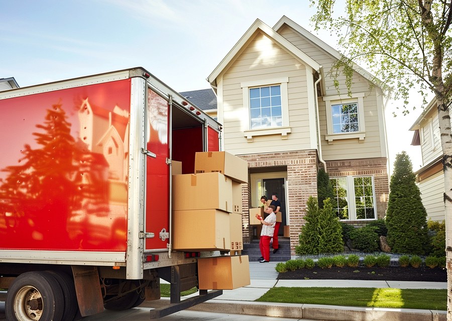 Movers loading a truck in Fort Smith, Arkansas