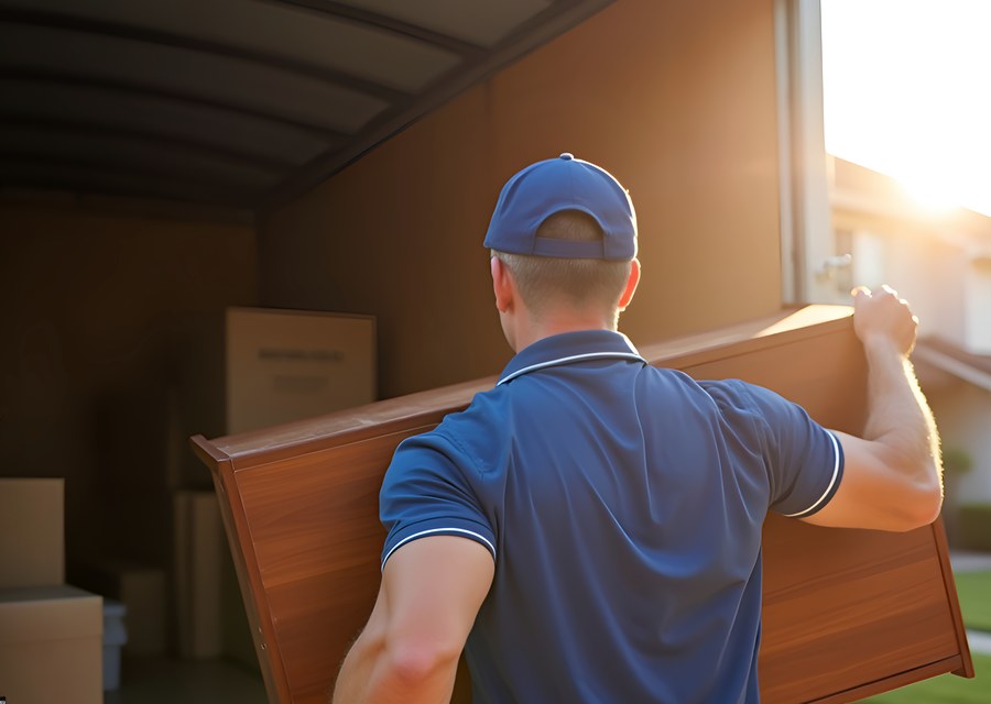 Movers loading a truck in Columbus, Georgia