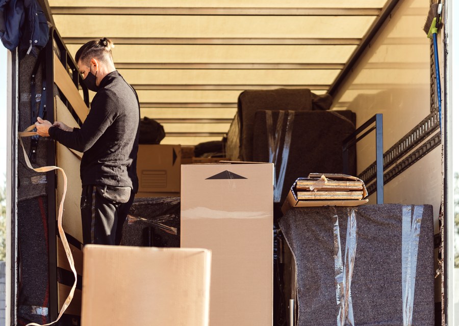 Movers loading a truck in Springdale, Arkansas