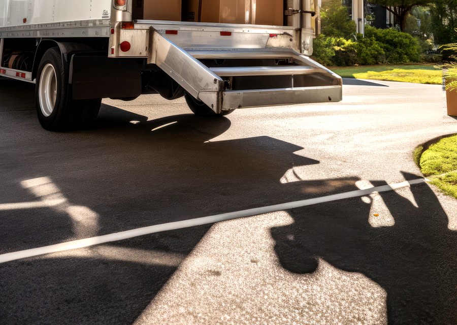 Movers loading a truck in Richmond, Virginia