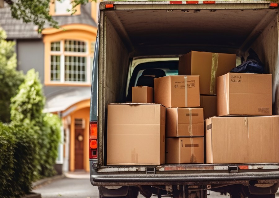 Movers loading a truck in Las Vegas, Nevada