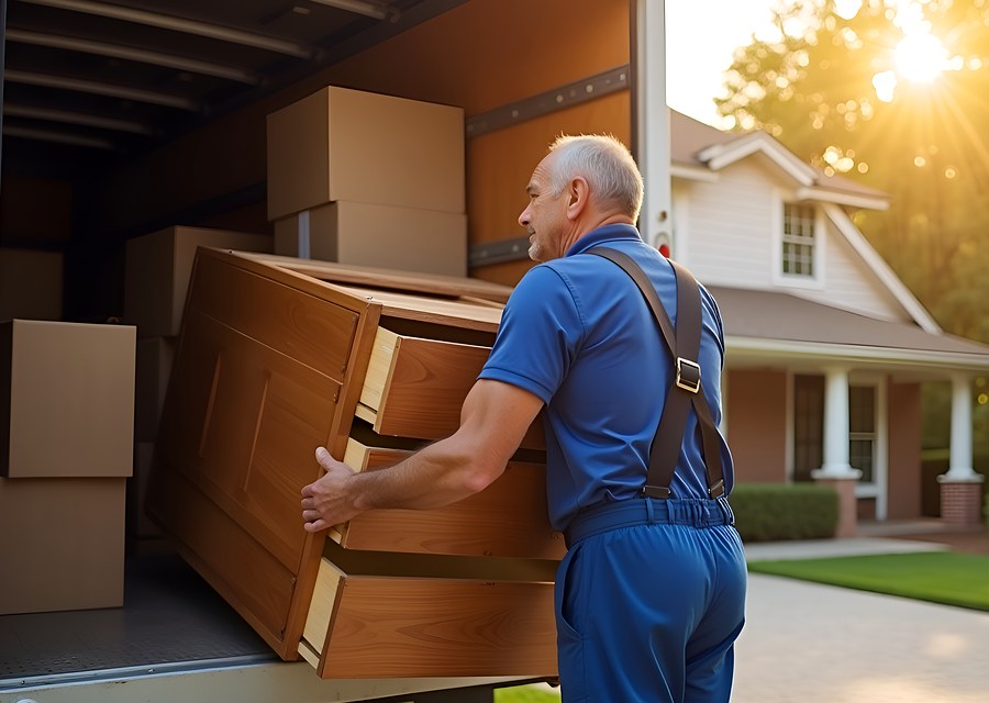 Movers loading a truck in Chandler, Arizona