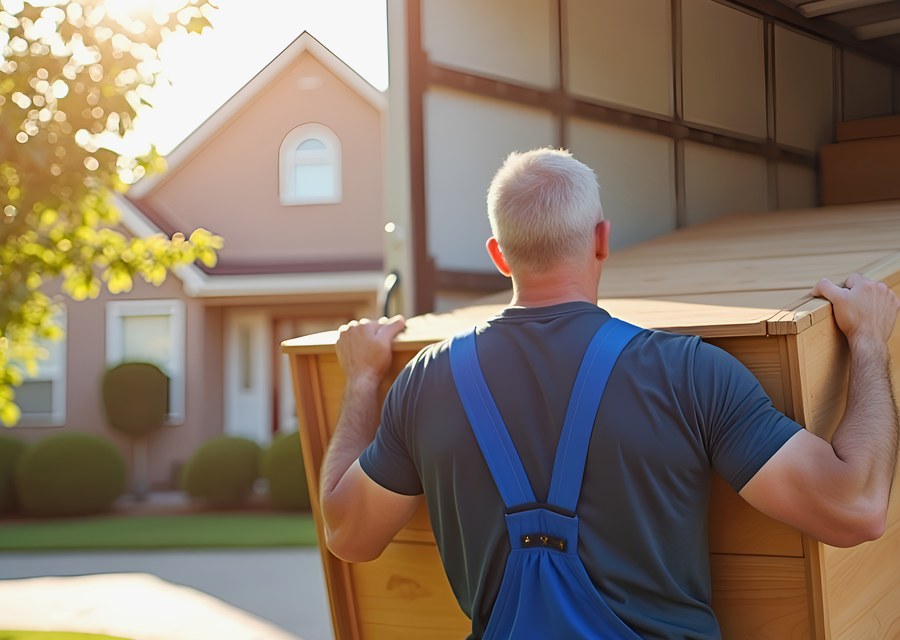 Movers loading a truck in Southaven, Mississippi