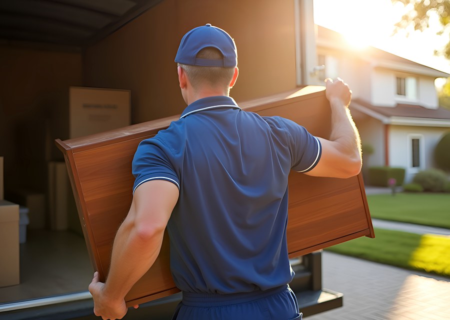 Movers loading a truck in Tulsa, Oklahoma