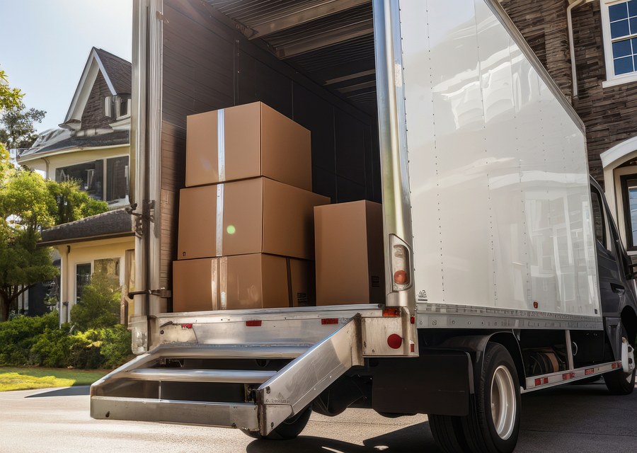 Movers loading a truck in Wilmington, Delaware