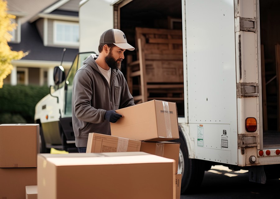 Movers loading a truck in Chandler, Arizona