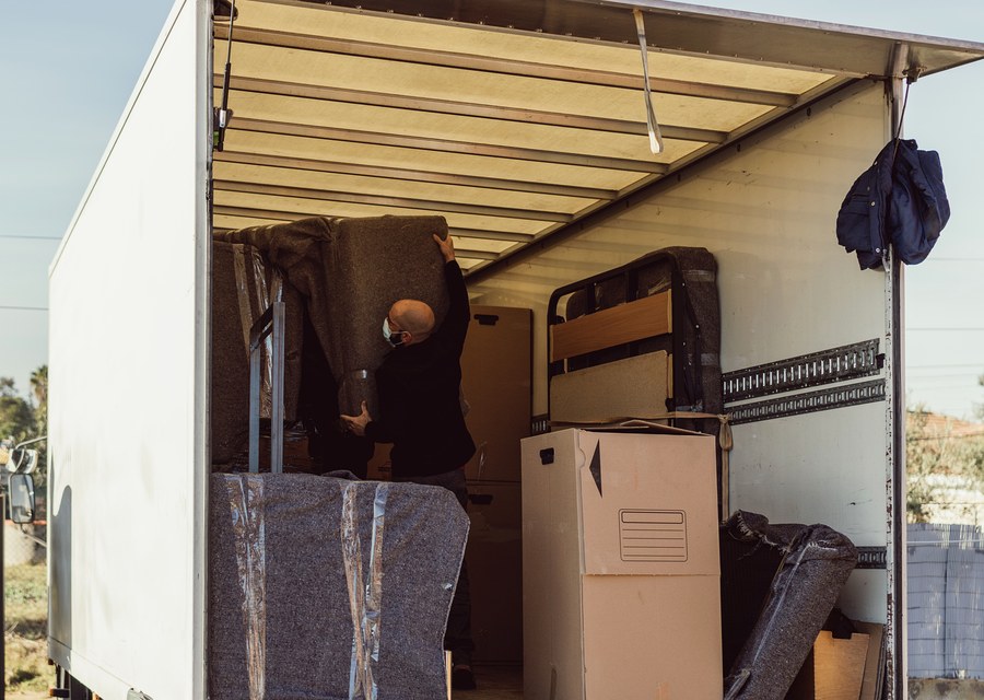 Movers loading a truck in Austin, Texas