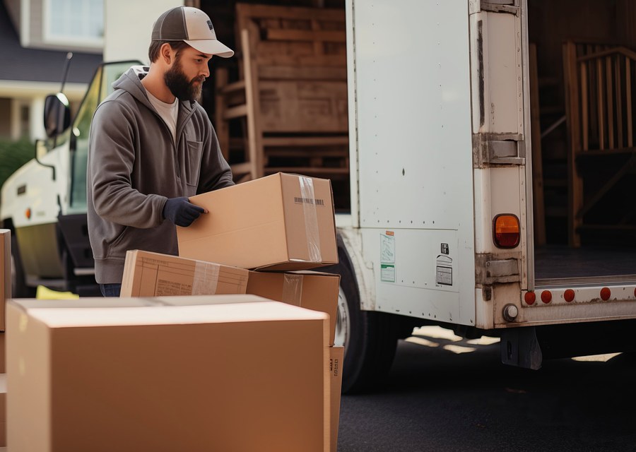 Movers loading a truck in Birmingham, Alabama