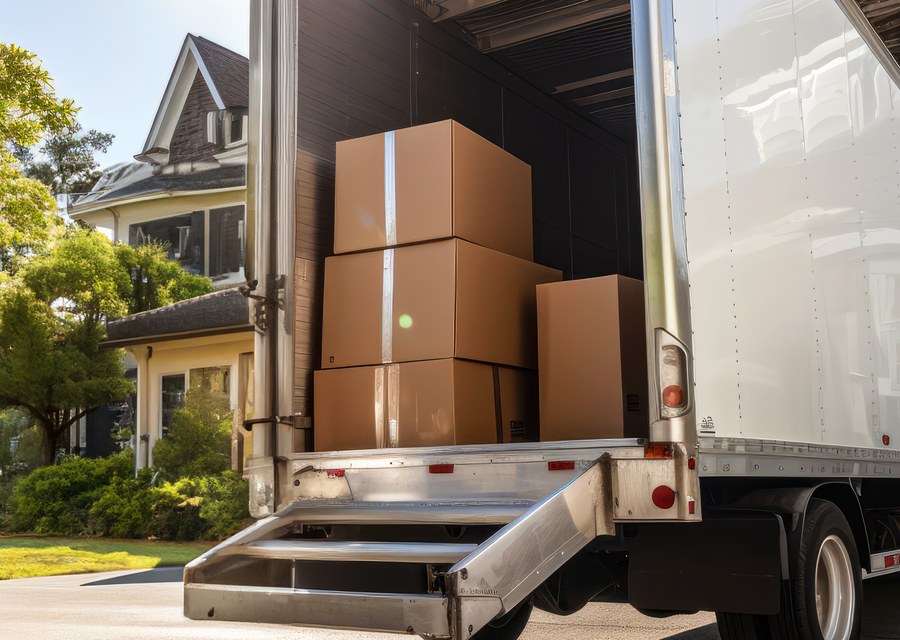 Movers loading a truck in Fargo, North Dakota
