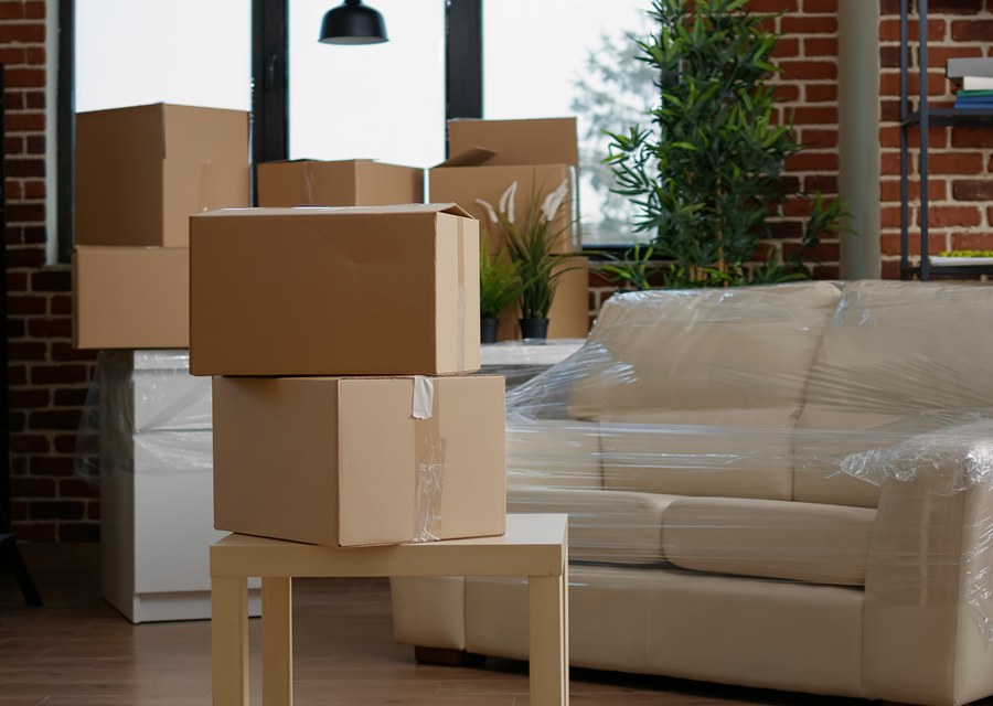 Movers loading a truck in Overland Park, Kansas