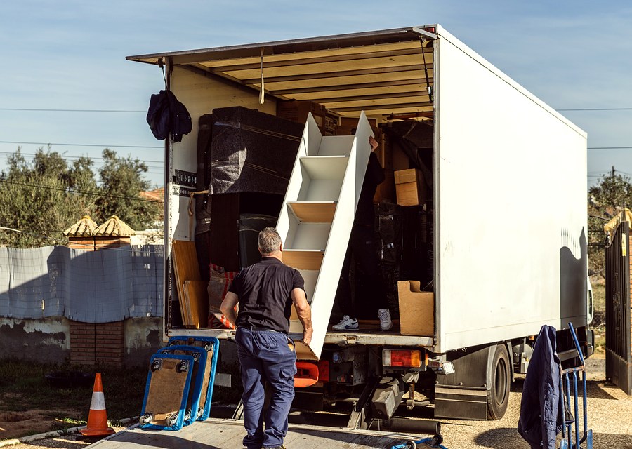 Movers loading a truck in Charlotte, North Carolina