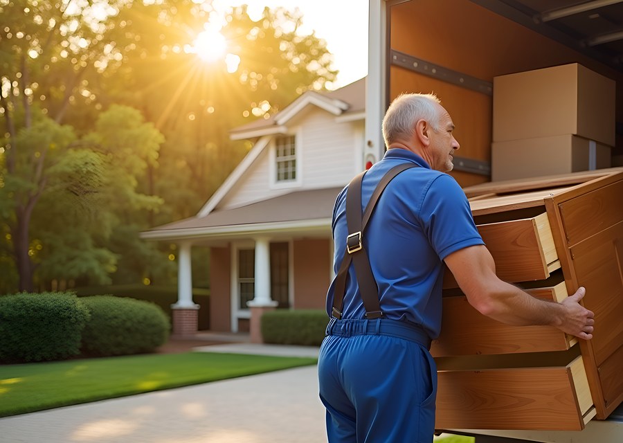 Movers loading a truck in Fargo, North Dakota