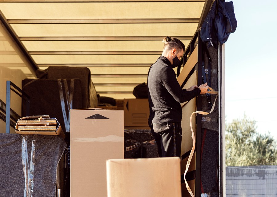 Movers loading a truck in Middletown, Delaware