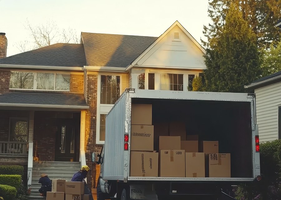 Movers loading a truck in Nashville, Tennessee