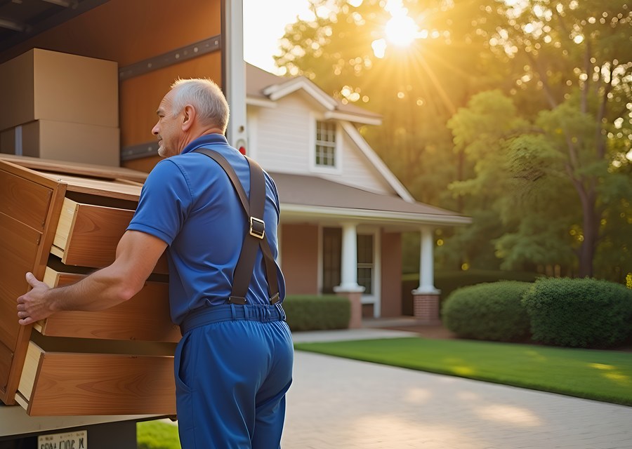 Movers loading a truck in Phoenix, Arizona