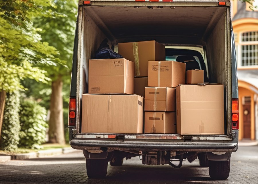 Movers loading a truck in Mesa, Arizona