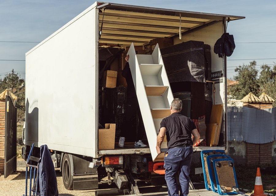 Movers loading a truck in Columbia, South Carolina