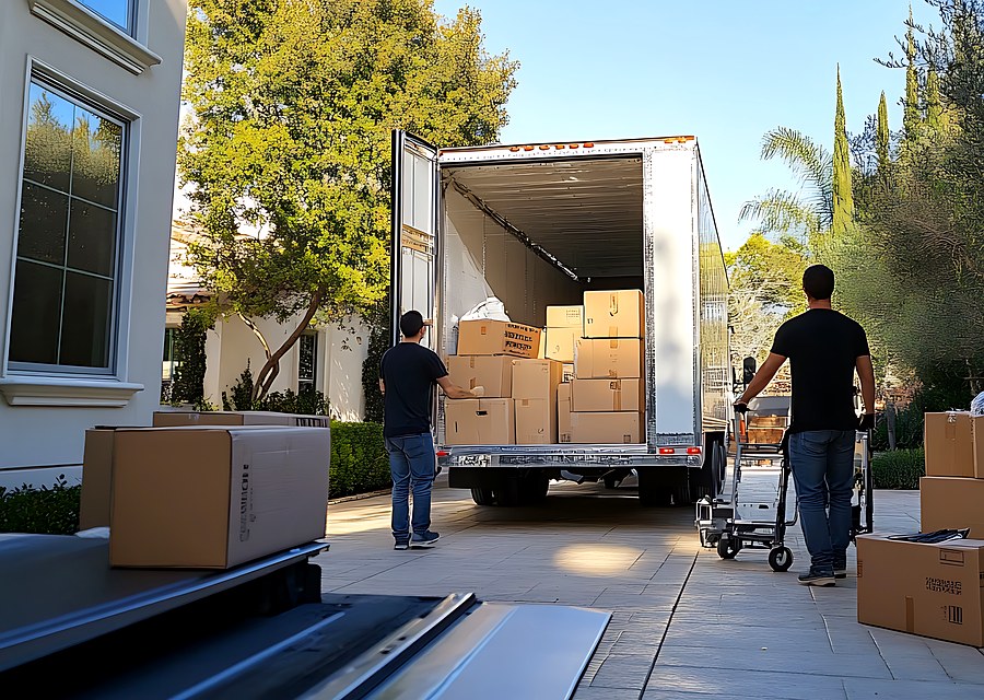 Movers loading a truck in Nashville, Tennessee