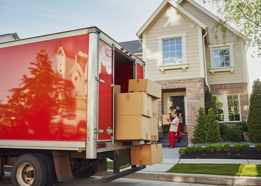 Movers loading a truck in Fort Smith, Arkansas