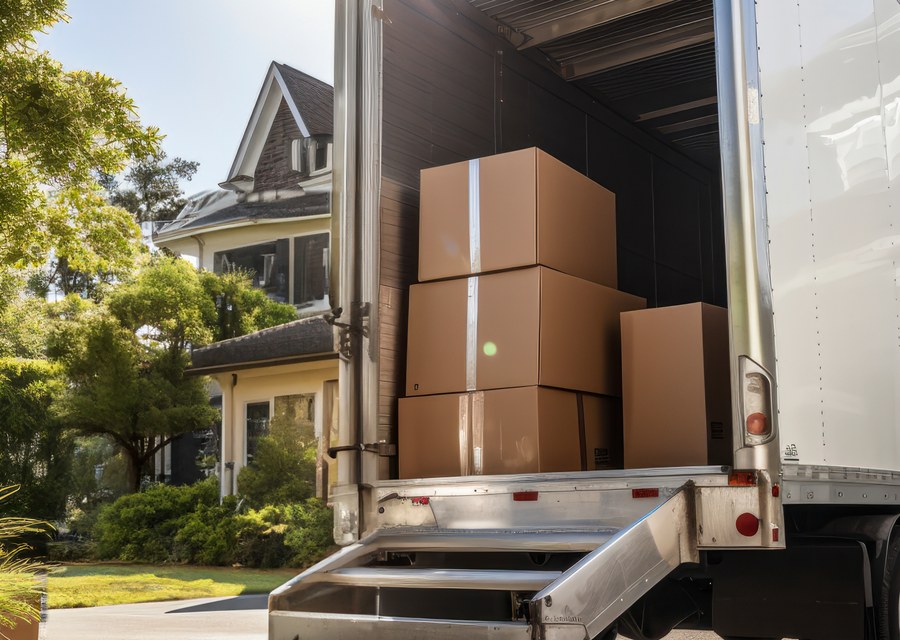 Movers loading a truck in Alexandria, Virginia