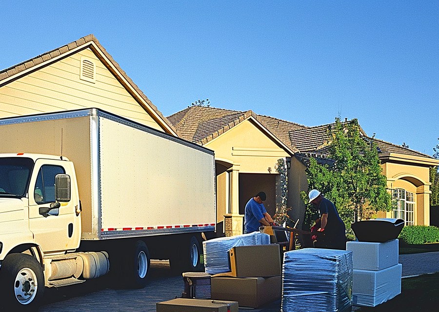Movers loading a truck in Horn Lake, Mississippi