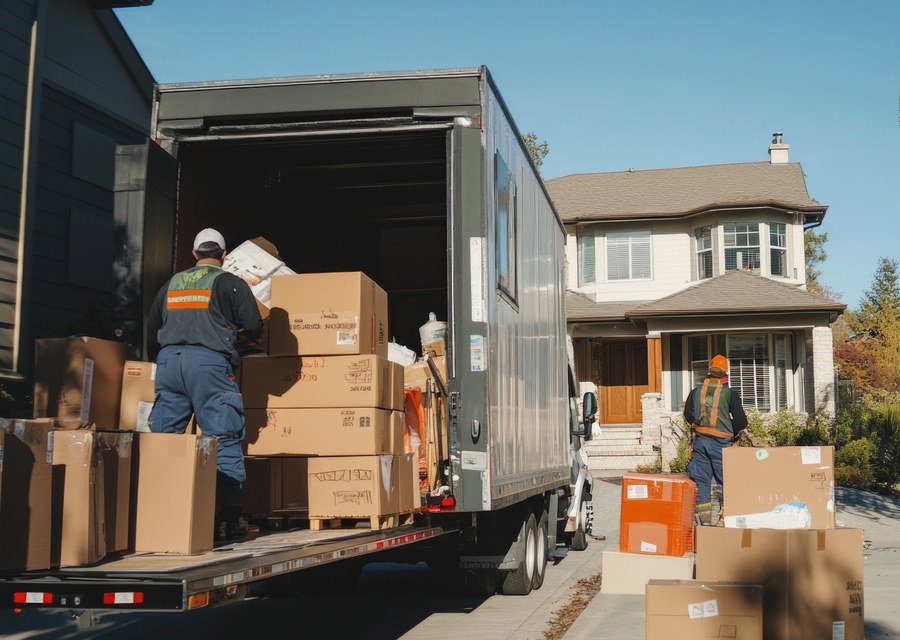 Movers loading a truck in Nashville, Tennessee