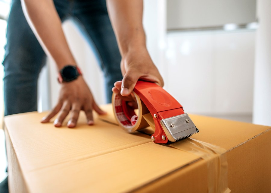 Movers loading a truck in Syracuse, New York