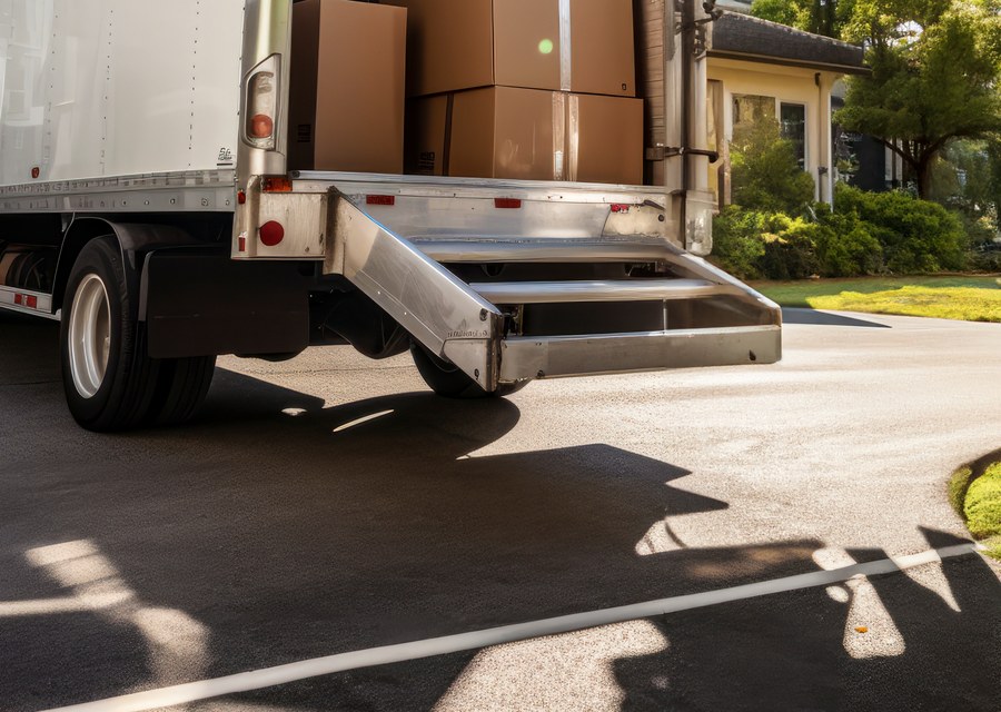 Movers loading a truck in Greensboro, North Carolina