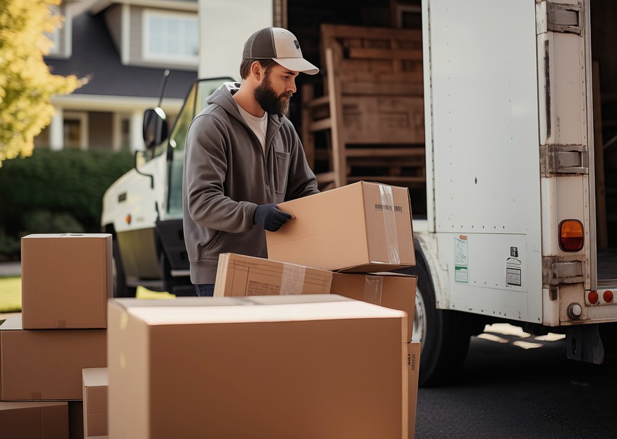 Movers loading a truck in Chandler, Arizona